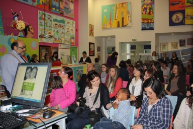 apresentação da Sara e da Sandra Morato - mae e filha, do livro Sara a Luz